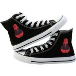 Unisex White Stranger Things Printed Converse  High Top Canvas Trainers | Wowcher