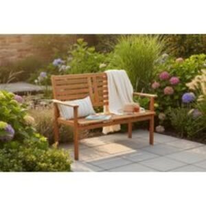Napoli 2-Seater Acacia Garden Bench by Royal Craft | Wowcher