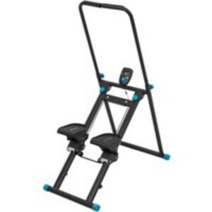 Foldable Indoor Stair Stepper with Adjustable Angles and Digital Display | Wowcher