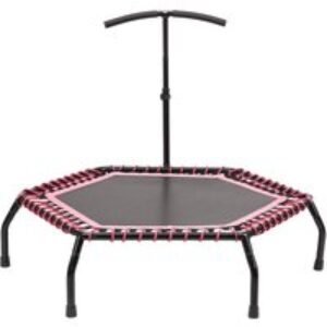 48-inch Hexagonal Trampoline - Adjustable T-Bar