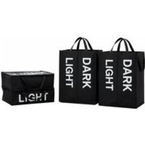 Set of Two Or Four 80L Laundry Baskets with Extended Handles | Wowcher