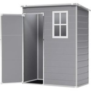 Weatherproof 5ft x 3ft Garden Plastic Shed with Lockable Door & Window | Wowcher
