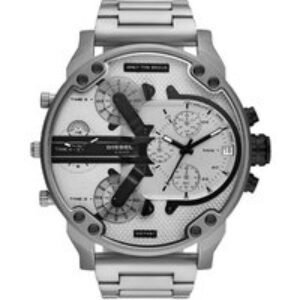 Diesel MR Daddy DZ7421 Men's Chronograph Watch with Silver Dial | Wowcher