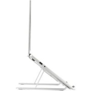 Silver Aluminium Adjustable Laptop Stand - Ergonomic