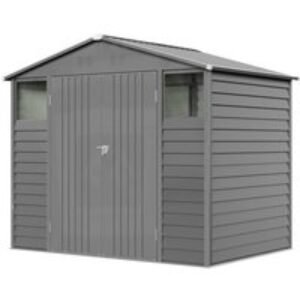 Grey Heavy-Duty Lockable Tool Storage Shed | Wowcher