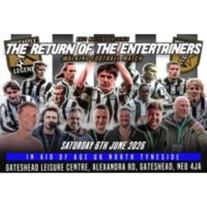 Experience Newcastle Legends vs Media Allstars Walking Football Match Live - Gateshead | Wowcher