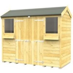 Apex Wooden Storage Shed with Double Doors - Pressure Treated