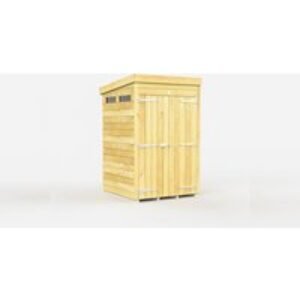 Wooden Security Pent Storage Shed - Double Doors