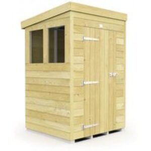 Wooden Pent Storage Shed