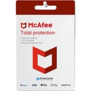 1-Year McAfee Total Protection Antivirus For 1 Device - Windows & Mac | Wowcher