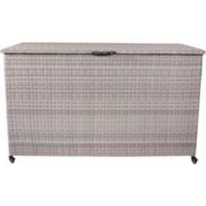 Royal Craft Natural Weave 645L Rattan Storage Box with Wheels | Wowcher