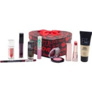 Maybelline 7-Piece Makeup Gift Bundle in Heart-Shaped Box | Wowcher
