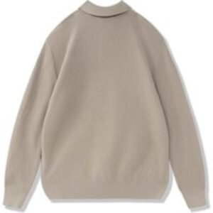 Men's Long-Sleeved Slim Fit Polo Knit Sweater - 3 Sizes