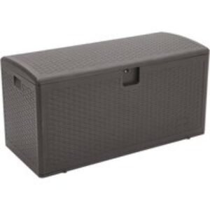 99-Gallon Rattan Outdoor Deck Box | Wowcher