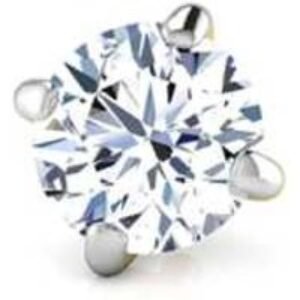 9K Gold Lab Grown Diamond Stud Earring Unisex - Single