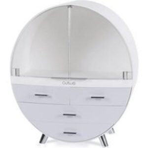 Dustproof Round Cosmetic Storage Box with 4 Drawers for Easy Organization | Wowcher