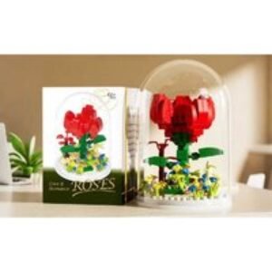 Building Block Flower Toy STEM Educational DIY Set - Creative Home Décor for Ages 6+ | Wowcher
