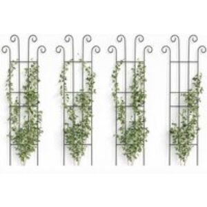 Outdoor 4-Pack Metal Trellises for Climbing Plants and Garden Elegance | Wowcher