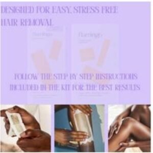 Flamingo No-Heat Bikini Wax Strips Kit - Sensitive Skin Hair Removal for Bikini Line | Wowcher