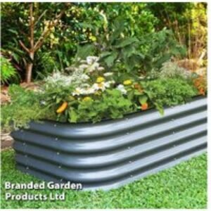 Original Veggie Bed Chrome - Modular Raised Steel Planter for Vegetables