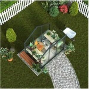 Traditional Aluminium Walk-In Greenhouse Storage Shed - Weatherproof Polycarbonate