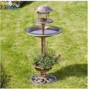 Solar-Powered Bird Hotel Feeder - Durable