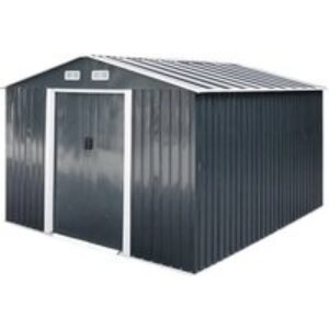 8.5x8ft Metal Garden Tool Storage Shed | Wowcher
