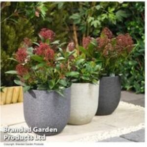 Ivory Stone Effect Garden Planter - Lightweight