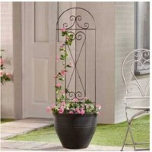 Swirl Design Metal Plant Support - 1.15m Tall