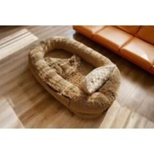 Kids Human Dog Bed - Grey or Khaki | Wowcher