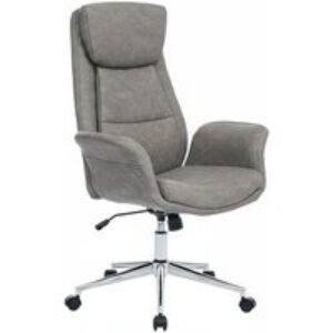 Adjustable High Back PU Office Chair | Wowcher