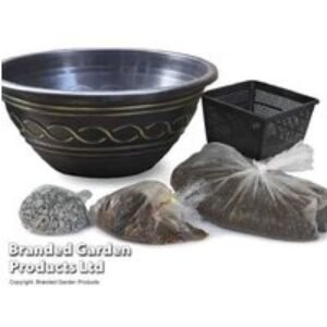 Water Lily Tricolour Pond Kit with Patio Pot - Flowering Aquatic Perennial | Wowcher