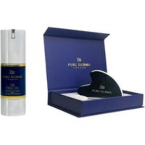 Pure Derma Sculpt & Nourish Face Oil & Stainless Steel Gua Sha Essentials Kit | Wowcher