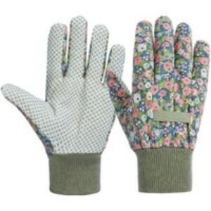 Floral Gardening Gloves for Women with PVC‑Grip Palms - 3 Colours | Wowcher