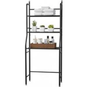 Bathroom Space Saver: 3-Tier Metal Organizer Over Toilet Rack | Wowcher
