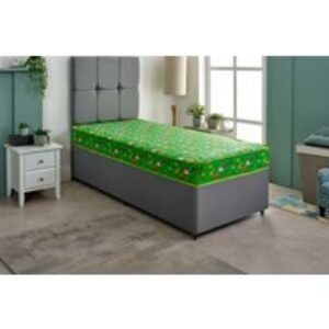 Kids' Dinosaur Print Deep Filled Spring Mattress | Wowcher