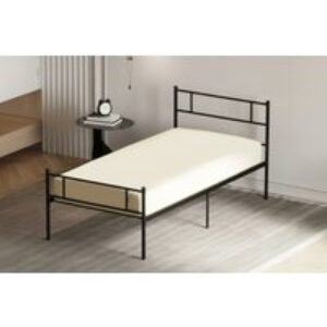 Elegant Metal Bed Frame - Sturdy & Modern Design | Wowcher