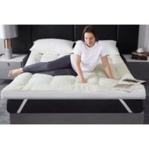 10cm All Seasons Reversible Mattress Topper - Sherpa & Microfibre