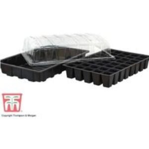 Cell Garden Grow Plug & Seed Growing Tray with Clear Lid - Robust Seedling Propagation | Wowcher