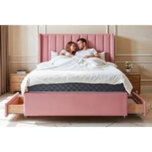 Wingline Divan Bed & Mattress - 8 Colours - 2 or 4 Drawers Option | Wowcher