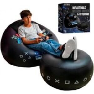 Portable Inflatable Gaming Sofa with Cup Holders