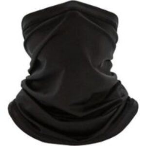 Unisex Black Unisex Thermal Snood Neck Warmer - Lightweight