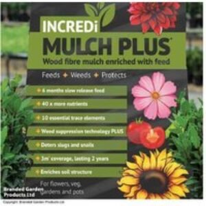 INCREDimulch Plus Organic Garden Mulch - Soil Conditioner & Moisture Retainer | Wowcher