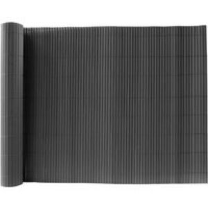 1.5m x 5m PVC Privacy Screening Fence - Dark Grey | Wowcher