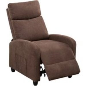 EARLY BIRD! Velvet Massage Pushback Chair with Remote and 8-Point Vibration Massage | Wowcher