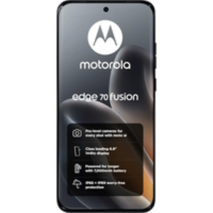 Motorola Edge 70 Fusion Dual SIM (256GB Silhouette) at Â£0 on Pay Monthly 100GB (24 Month contract) with Unlimited mins & texts; 100GB of 5G data. Â£23.99 a month.
