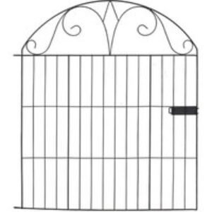 Living & Home Metal Fence Panels with Lockable Gate - Perfect for Stylish Gardens | Wowcher