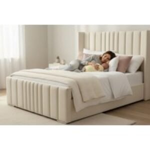Luxurious Paris Wingback Panel Bed with Mattress for Any Bedroom | Wowcher