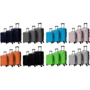 Cosmic Hard Shell 3 Piece Luggage Set with Spinner Wheels | Wowcher
