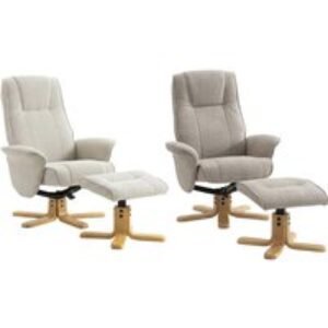 Waterford Swivel Recliner Chair with Footstool - Modern Home Comfort | Wowcher